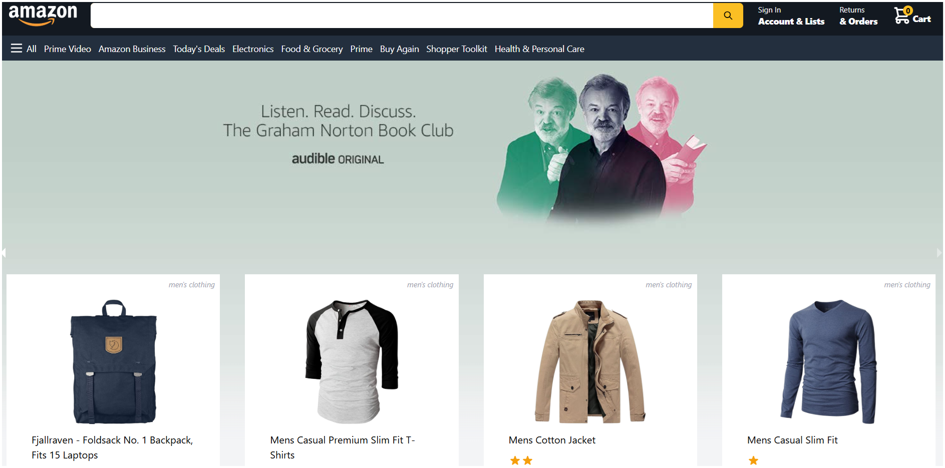Amazon clone e-commerce project